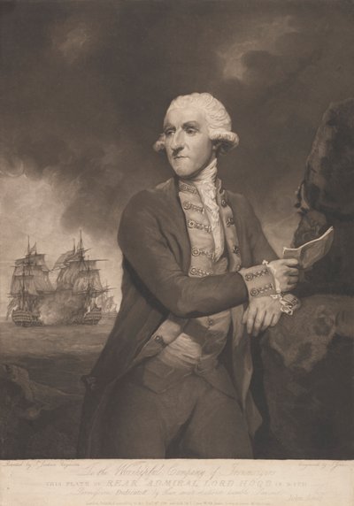 Admiraal Lord Hood door John Jones