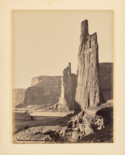 Hoofden van de canyon, Canyon de Chelly, Arizona door John K. Hillers