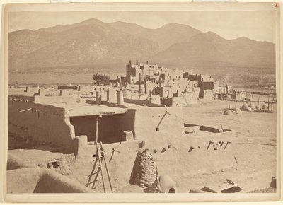 Noord-Taos Pueblo, New Mexico door John K. Hillers