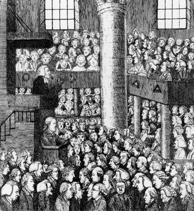 Een Slaperige Gemeente, 1785 door John Kay