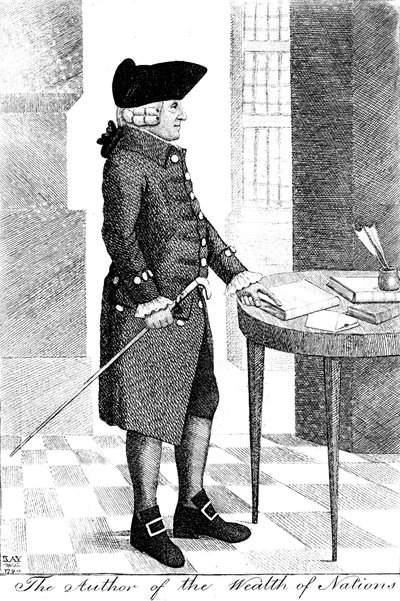 Adam Smith 1723-1790, Schotse filosoof en econoom, 1790 door John Kay