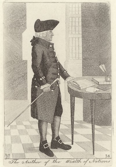 Adam Smith, de auteur van The Wealth of Nations door John Kay