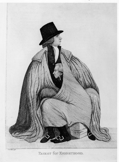 Octrooi voor Ridderschap: Henry Dundas en Sir James Stirling, 1792 door John Kay