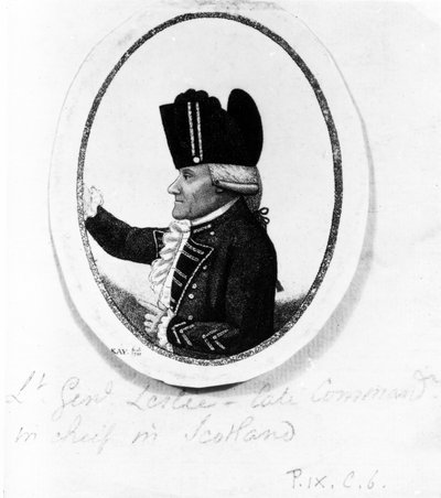De Eerwaarde Alexander Leslie (Negende Regiment Voetvolk), illustratie uit 
