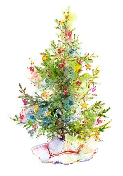 Kerstboom met Rok door John Keeling