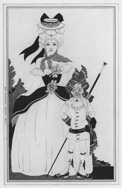Illustratie voor Love for Love door William Congreve door John Kettelwell