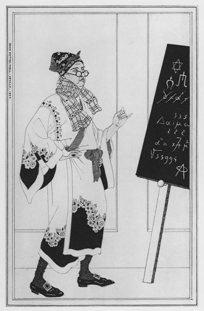 Illustratie voor Love for Love door William Congreve door John Kettelwell