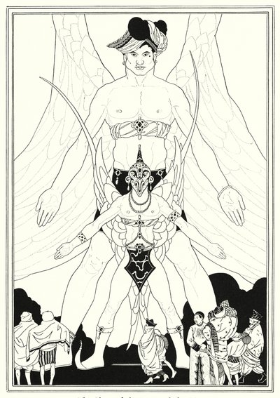 Illustratie voor Het Verhaal van Aladdin en de Wonderlamp door John Kettelwell