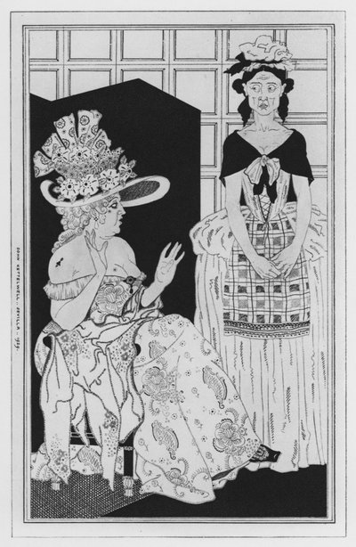 Illustratie voor The Way of the World door William Congreve door John Kettelwell