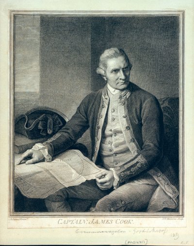 Kapitein James Cook (1728-1779) door John Keyse Sherwin