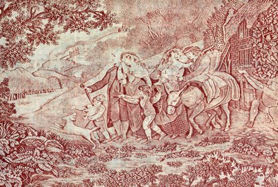 De dans en het vertrek illustraties uit Het verlaten dorp door John Keyse Sherwin