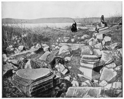 Kafarnaüm, Galilea, Palestina, eind 19e eeuw door John L. Stoddard