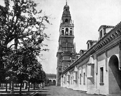 Binnenplaats van de sinaasappelbomen en moskee, Córdoba, Spanje, 1893 door John L. Stoddard