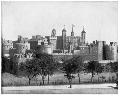 De Tower of London, Engeland, eind 19e eeuw door John L. Stoddard