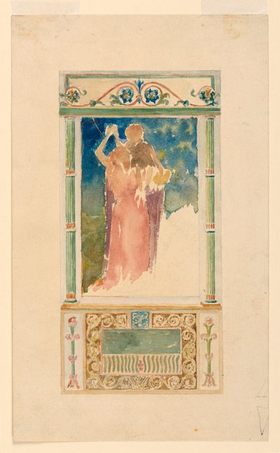 Ontwerp voor een gedenkraam door John La Farge
