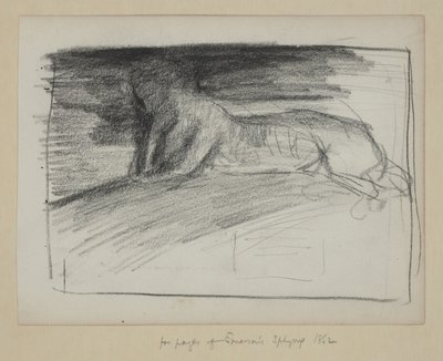 Studies voor Emerson door John La Farge