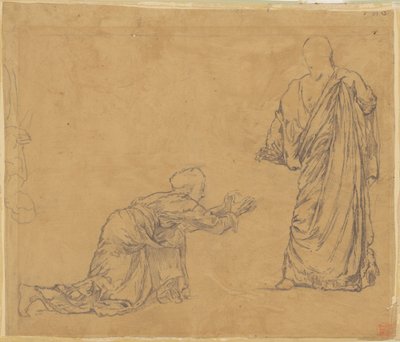 Studie voor "Christus verschijnt aan Maria" door John La Farge