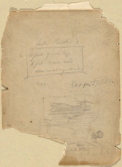 Studie voor Sint predikend in Athene door John La Farge