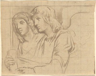 Twee Engelen voor Trinity Church, Boston door John La Farge