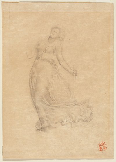 Allegorische vrouwelijke figuur door John La Farge or Lafarge