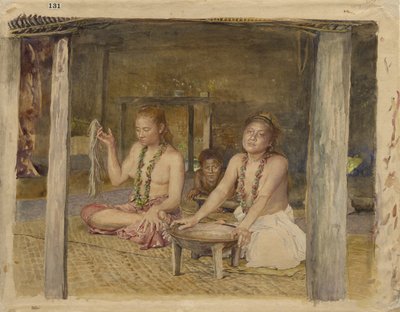 Siva met Siakumu die kava maakt in Tofae
