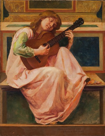 Suonatore, 1887 door John La Farge or Lafarge
