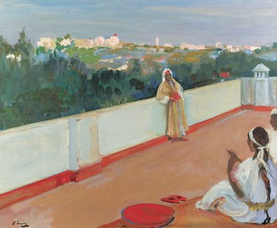 Avond op het Huisdak, Tanger door John Lavery