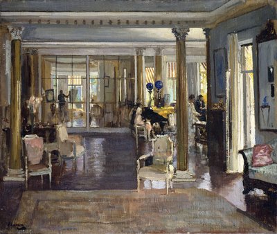 De Salon, Falconhead door John Lavery