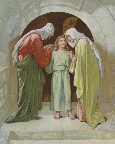 Jozef en Maria vinden Jezus in de tempel door John Lawson