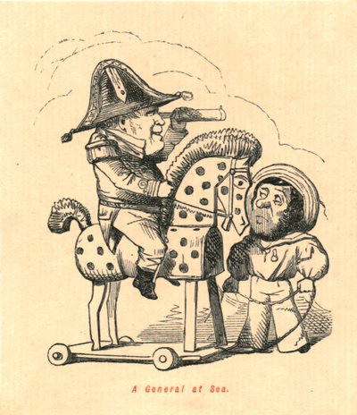 Een generaal op zee, 1897 door John Leech