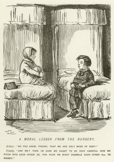 Een Morele Les uit de Kinderkamer door John Leech