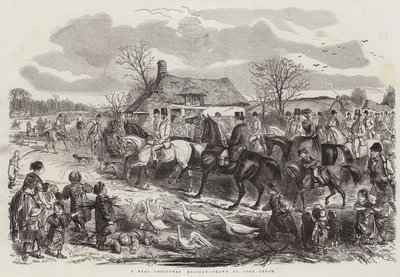 Een echte kerstvakantie door John Leech