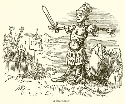 Een vogelverschrikker door John Leech