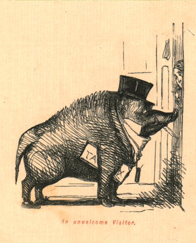 Een Ongewenste Bezoeker, 1897 door John Leech