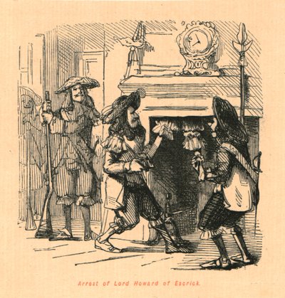 Arrestatie van Lord Howard van Escrick, 1897 door John Leech
