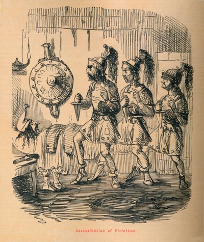 Moord op Viriathus, 1852 door John Leech