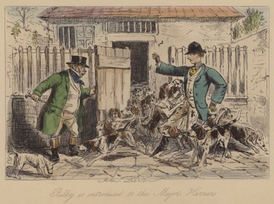 Billy wordt voorgesteld aan de Harriers van de Burgemeester door John Leech