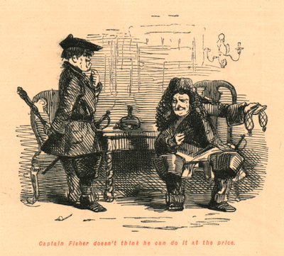 Kapitein Fisher denkt niet dat hij het voor die prijs kan doen, 1897 door John Leech
