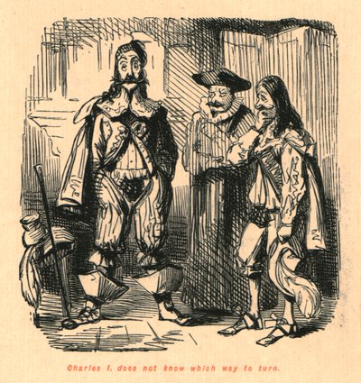 Karel I weet niet welke kant hij op moet, 1897 door John Leech