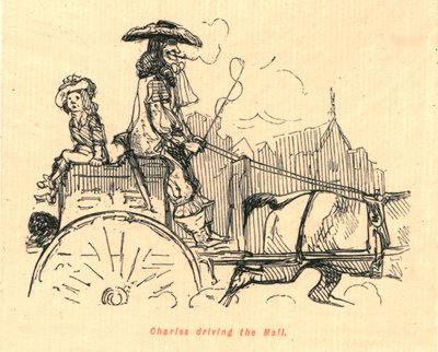 Charles rijdt door de Mall, 1897 door John Leech
