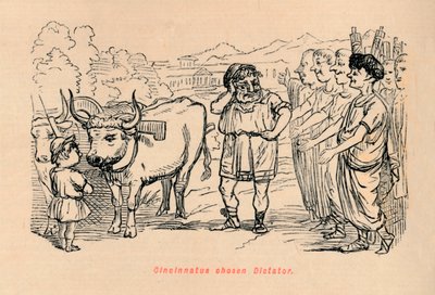 Cincinnatus gekozen tot dictator, 1852 door John Leech