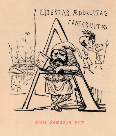 Civis Romanus sum, 1852 door John Leech