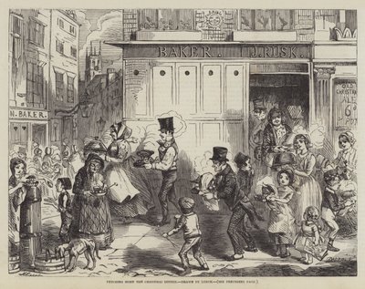 Het Kerstdiner Thuisbrengen door John Leech