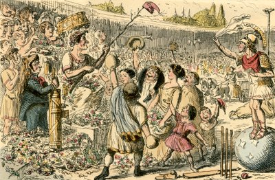 Flaminius herstelt de Vrijheid van Griekenland op de Isthmische Spelen door John Leech