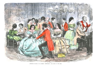 Vossenjagers genieten in de huidige gedegenereerde dagen, ca. 1856 door John Leech