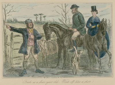 Fris als een vierjarige. Ging er als een schot vandoor door John Leech