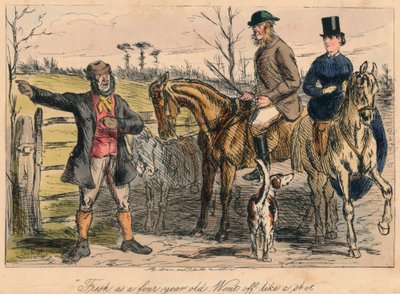 Fris als een vierjarige. Ging als een schot, 1865 door John Leech