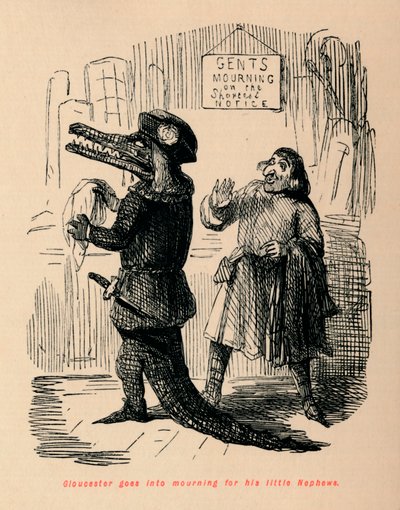 Gloucester rouwt om zijn kleine neefjes door John Leech