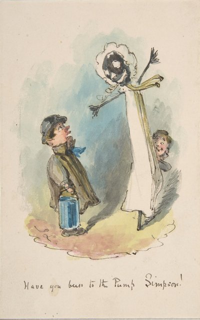 Ben je bij de pomp geweest, Simpson, 1837-64 door John Leech