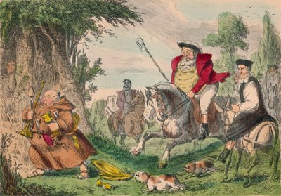 Hendrik VIII Monnikenjacht, 1850 door John Leech